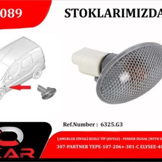 CAMURLUK SINYALI BUZLU TIP DUYLU 307 PARTNER TEPE 107 206+ 301 C ELYSEE 407 C2 C1 C3 EXPERT C5