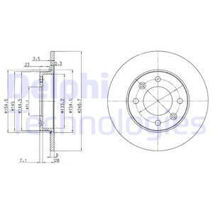 ARKA FREN DISK AYNASI PARTNER II BERLINGO II TU5JP4 (1,6 16V) DV6 (1,6HDI) P1007 P307 C2 C3 C4 SARA PICASSO DW10TD