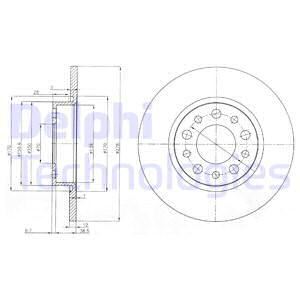 FREN DISKI ARKA 500×14> / 159 05> GIULIETTA 10> SPIDER 06>10 BRERA 05> JEEP RENEGAD 14> ALFA ROMEO TONALE 1.5 HYBRID 22> DUZ 278mm