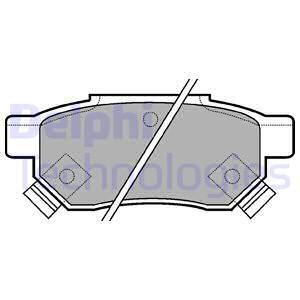 ARKA FREN BALATASI (DISK ICIN) HONDA CIVIC 1996-2000 JAZZ CITY 2002-2010 CRX 92-98 INTEGRA 88-97