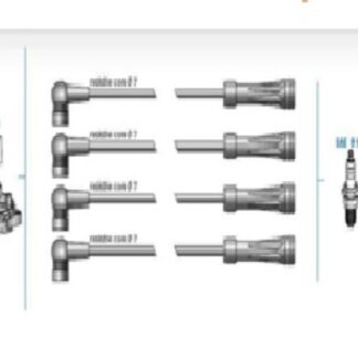 BUJI KABLOSU + BOBIN KABLOSU CLIO 1.4İ 8V K7J 99>LOGAN 1.6İ 16V K7J 05>