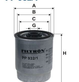 YAKIT FILTRESI VOLVO S60 I (384) 2.4 D 05>09 S80 I (184) 2.4 D 01>09 V70 II (285) 2.4 D 01>07 XC70 CROSS COUNTRY I (295) 2.4 D5 AWD 05>09 XC90 I (275) D3 / D5 09>14