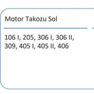 SANZIMAN TAKOZU SOL 307 PARTNER II PARTNER TEPE BERLINGO III 308 306 206 206+T3E 3008