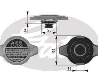 RADYATOR KAPAGI HONDA CIVIC TOYOTA COROLLA SUZUKI VITARA JAPON TIPI (INCE TIP) (44X25)