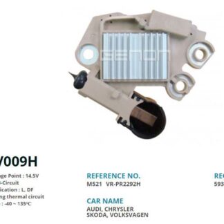 ALTERNATOR KONJEKTOR VALEO TIP 12V AUDI / CHRYSLER / SKODA / VOLKSWAGEN (L, DF)