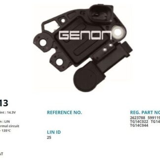 ALTERNATOR KONJEKTOR VALEO TIP 12V AUDI A4 – A5 – Q3 – Q5 / SEAT LEON / SKODA OCTAVIA / VOLKSWAGEN PASSAT (LIN)