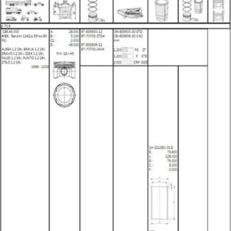 GOMLEK 70.8 MM STD PALIO ALBEA 1.2 8V 16V