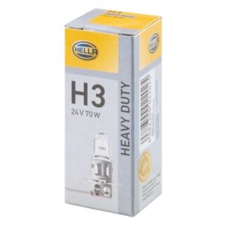 AMPUL UNIVERSAL H3 24V 70W HALOJEN (SIS FARI – UZUN FAR)