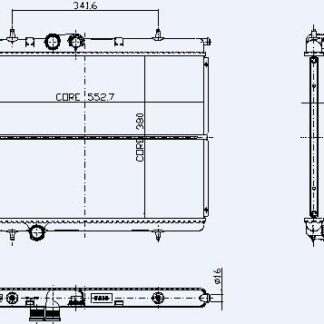 MOTOR SU RADYATORU P206 P206+ (T3E) 1,1I / 1,4I / 1,6 16V 98> KLIMALI (1 SIRA ALB SISTEM)