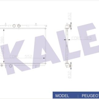 MOTOR SU RADYATORU P206 P206+ (T3E) 1,1I / 1,4I / 1,6 16V 98> KLIMALI (1 SIRA ALB SISTEM)