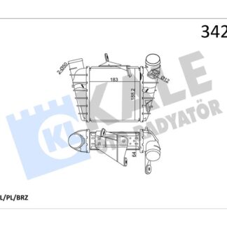 TURBO RADYATORU POLO CORDOBA FABIA 1,4TDI / 1,9TDI 02>