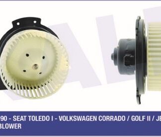KALORİFER MOTORU AUDI 80 90 86<91 – SEAT TOLEDO 91<99 – VOLKSWAGEN GOLF II JETTA II PASSAT 83<96 1.6 1.8 1.9D-TD 2.0 TRANSPORTER IV 2.5TDI 95<03 (150W12V)