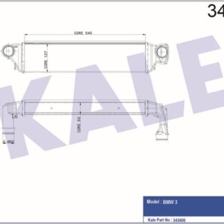 TURBO RADYATÖRÜ BMW 3 (E46) 320D 330D/XD 99<05 [BRAZING] [540X127X50]