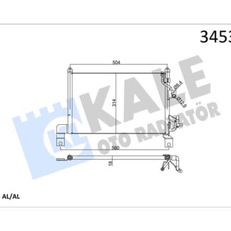 KLIMA RADYATORU RANGER 2.5D / 2.5TD 98>06 MAZDA B2500 SERIE 2.5D / 2.5TD 98>06