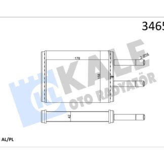 KALORIFER RADYATORU MAZDA 626 92>97