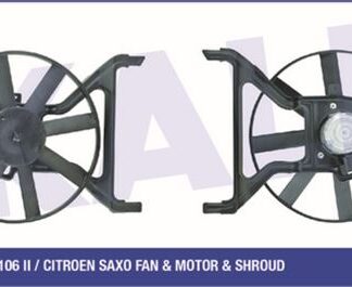 FAN MOTORU PEUGEOT 106 II – CITROEN SAXO 1.4/1.6 8V 96<03 (NAC) (90W 12V) DAVLUMBAZLI