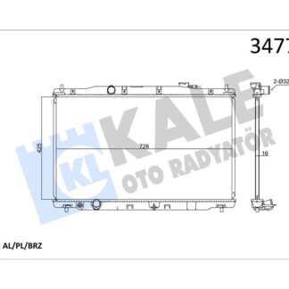 MOTOR SU RADYATORU HONDA CRV 2,4 2012> OTOMATIK VITES