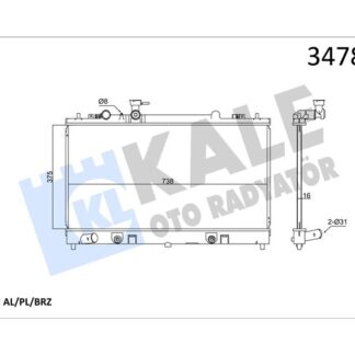 MOTOR SU RADYATORU MAZDA 6 2008> OTOMATIK VITES