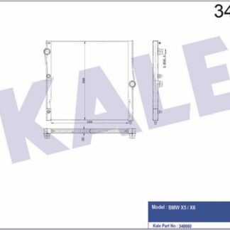 SU RADYATÖRÜ BMW X5 (E70,F15,F85) M 50D 10=> X6 (E71,E72,F16,F86) M 50D 09=> (AT/MT) [BRAZING] [588X598X30]