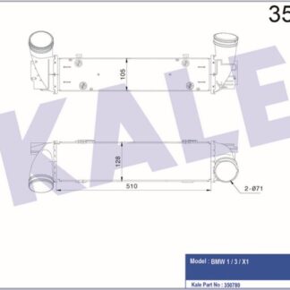 TURBO RADYATÖRÜ BMW 1 (E82,E88) 135İ 7<13 3 (E90,E92,E93) 335İ/D/Xİ 6<13 X1 (E84) 25D 9<15 Z4 (E89) 35İ/İS 9<16 [BRAZING] [510X128X105]