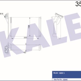 KALORİFER RADYATÖRÜ BMW 3 (E30) 316 316İ 318İ/İS 320İ 325İ 325İX 324D 82<92 [MEKANİK] [220X158X42]