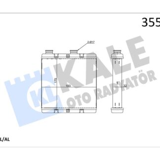 KALORIFER RADYATORU HONDA CIVIC VIII H.B 1.4 1.8 2.0 FN FK 06>12