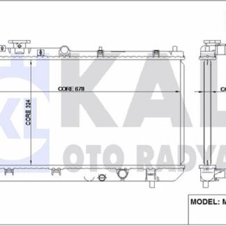 MOTOR SU RADYATORU MAZDA 323 1998> MANUEL VITES (680X325X28)