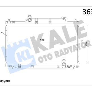 MOTOR SU RADYATORU HONDA CIVIC VII 2.0I 16V TYPE-R 01<05 (MT) [BRAZING] [350X648X26]