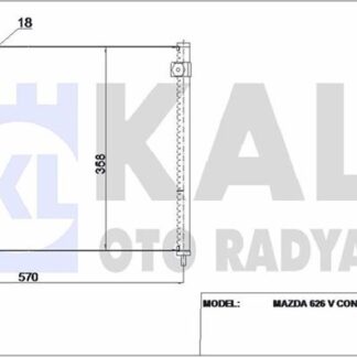 KLIMA RADYATORU 626 V 570×358×18