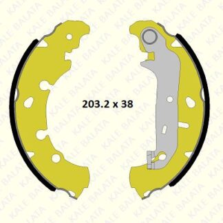 ARKA FREN BALATASI (PABUC) FIESTA IV / V 95>08 FUSION 02 /> FORD KA PUMA 1,6 97>02 MAZDA II 03>