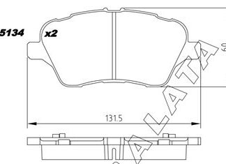 ON FREN BALATASI XSARA II P306 1,6 1,8 1,9 00>> / SAXO P106 1,4I 1,6I 1,5D 1,6 XSI 99>> (HAVA SOGUTMALI ON DISKLI ARACLAR ICIN)