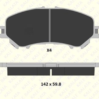 ON FREN BALATASI NISSAN QASHQAI J11 KASA 2013-> XTRAIL 2014-> RENAULT KADJAR 2015->