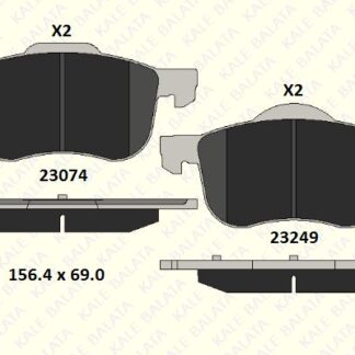 ON FREN BALATASI VOLVO S60 01>S80 98 06 V70 I II 97> XC70 00>