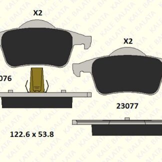 ARKA FREN BALATASI S60 00>10 S70 97>00 S80 98> V70 97>07 XC70 00>