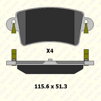 ARKA FREN BALATASI MASTER II MOVANO 1,9 / 2,5D / 2,8DTI TUM MODELLER (01 )