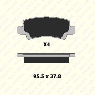 ARKA FREN BALATASI TOYOTA COROLLA 1.4 1.6 VVTI BENZINLI 2003-2007