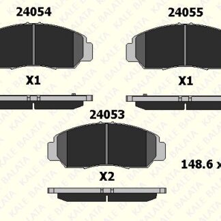 ON FREN BALATASI HONDA CIVIC 1.4-1.6-1.8 HB-SEDAN 2006-> CIVIC (FB7) 2012-> HONDA FRV 2006->