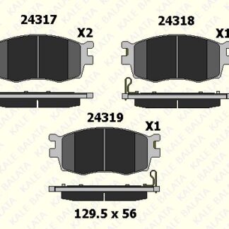 ON FREN BALATASI HYUNDAI ACCENT ERA 2006-2012 KIA RIO 2006-2012 I20 2008->
