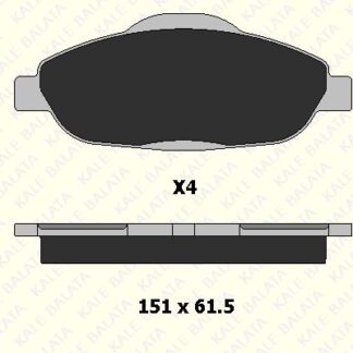 ON FREN BALATASI P308 P3008 1,4 16V / 1,6 16V / 1,6HDI 09 / 07>