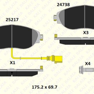 ON FREN BALATASI PASSAT (362); PASSAT VARIANT (365) 1,4 TSI,1,6 TDI,1,8 TSI,2,0 TSI,2,0 TDI,3,6 FSI