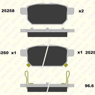 ARKA FREN BALATASI SUZUKI SWIFT 10> SX4 CROSS 13> VITARA 15>