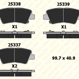 ARKA FREN BALATASI HYUNDAI ACCENT BLUE 11-> ELANTRA 11-> I40 11-> I30 11-> OPTIMA 11-15 RIO 11-> CEED 11-> SOUL 14-> SPORTAGE 16-> SSANGYONG TIVOLI KORANDO XLV 15-> SONATA 07-10 TUCSON 08-10 I20 15-> TUCSON 2015->