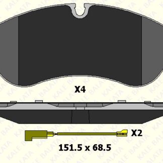 ON FREN BALATASI TRANSIT CUSTOM V362-V363 12> (ARKA TEK TEKER)