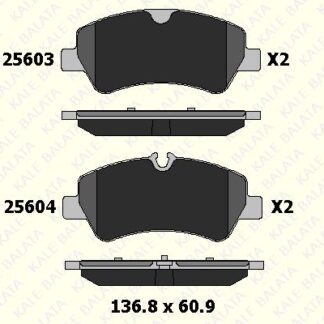 ARKA FREN BALATASI TRANSIT CUSTOM V362-V363 12> (ARKA TEK TEKER)