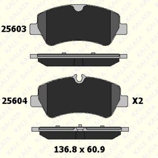 ARKA FREN BALATASI TRANSIT CUSTOM V362-V363 12> (ARKA TEK TEKER) ( CIFT FISLI )