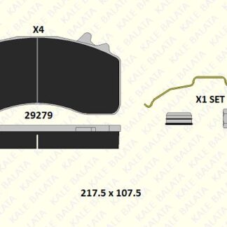 ON – ARKA FREN BALATASI MAN TGA-TGS-TGX YM WABCO NG22 KALIPER