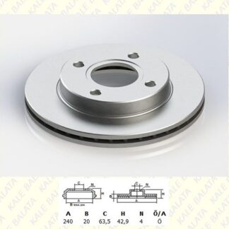 ON FREN DISK AYNASI ESCORT ORION 1,3 1,4,1,8D 1,8TD 90>00 FIESTA 1,1 1,3 1,4 1,6 KA 1,0 1,3 99>08 MAZDA 121 1,25 / 1,8D 99> HAVA SOGUTMALI