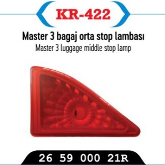 STOP LAMBASI BAGAJ ORTA (3,STOP) MASTER III