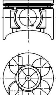 PISTON SEGMAN Y17DT CORSA C ASTRA G COMBO C (79,00MM) STD 1.7DTI