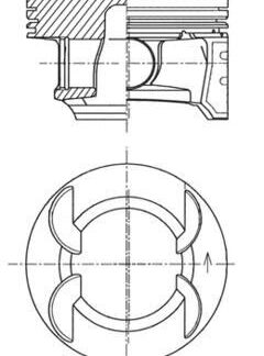 PISTON SEGMAN 0,5 FARKLI 79MM 1.6 TURBO INSIGNIA A 16 LET EURO V-A 16 XR EURO V-Z 16 XER